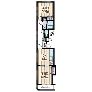東京都江東区亀戸3【マンション】の間取り