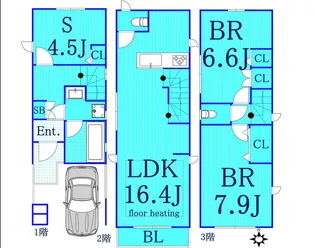 神奈川県横浜市港北区菊名2【一戸建】の間取り