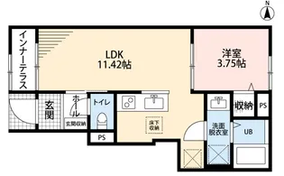 埼玉県草加市青柳6【アパート】の間取り