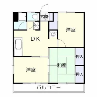 浜田ビル【4階】の間取り