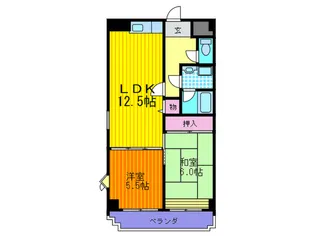 デルニエアン【6階】の間取り