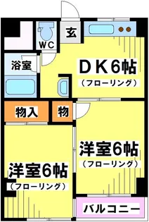 東京都調布市若葉町2【マンション】の間取り