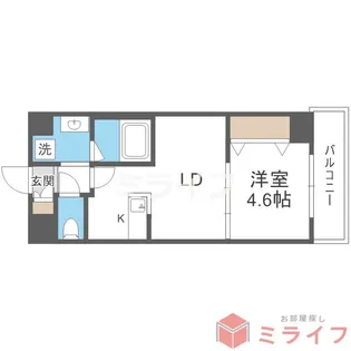 マーベラスコート巽東【6階】の間取り