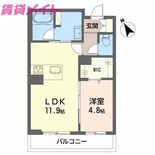 ツヴェルフII【3階】の間取り