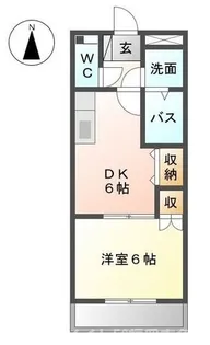 福岡県糟屋郡宇美町明神坂1【アパート】の間取り