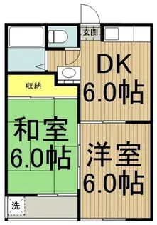 コテージ和田【2階】の間取り