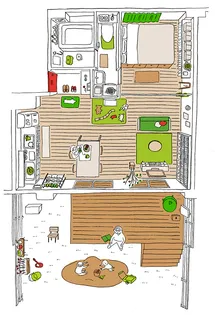 ホシノタニ団地【1階】の間取り