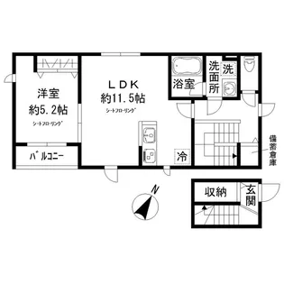 ローレル雪谷【2階】の間取り