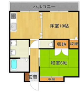 ブルーム2【4階】の間取り