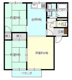 フレグランス光B棟【1階】の間取り