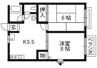 ハイツパティオ【2階】の間取り
