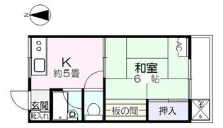 古谷ハウス【1階】の間取り