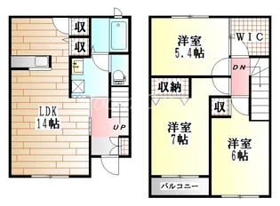 サニーサイドガーデン【2階】の間取り