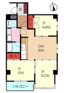 ブルク六義園【2階】の間取り