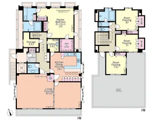 ベルヴェディア自由が丘【5階】の間取り