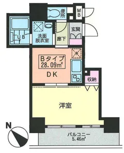 アート不動前【2階】の間取り