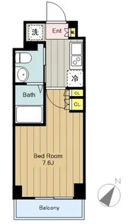 プラウドフラット登戸【5階】の間取り