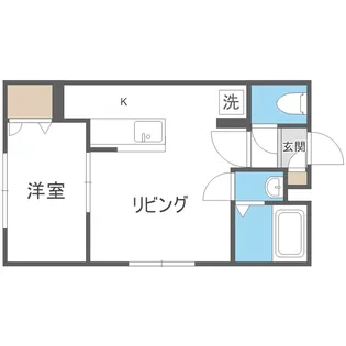 ラフィーネ大通円山【4階】の間取り