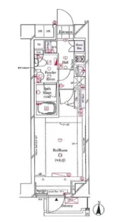 ガリシア菊川エストゥディオ【5階】の間取り