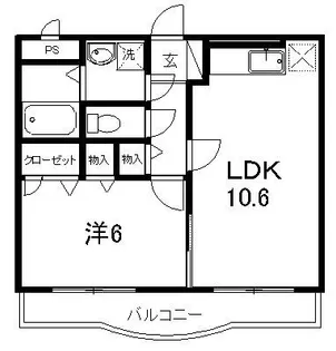 マリベールFK二葉【3階】の間取り