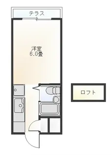 CASA港町【2階】の間取り