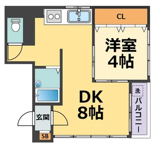 ライフポケット甲子園【2階】の間取り