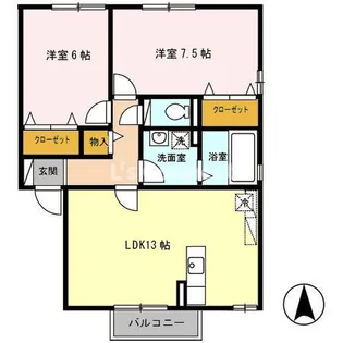 シャルマン古川A【2階】の間取り