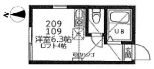 ユナイト北加瀬ラムズゲート【2階】の間取り