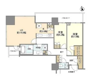 ブランズ渋谷桜丘【21階】の間取り