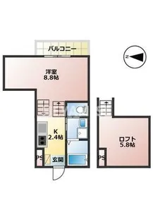 エイジス石神【1階】の間取り