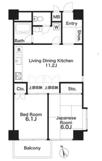 ライブ赤羽【5階】の間取り