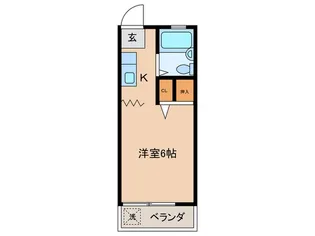 エステート千ヶ瀬【1階】の間取り