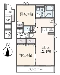 プランタン荻野の間取り