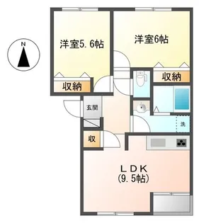 ラ フェーリア・W【1階】の間取り