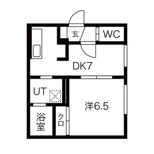 グローリア南10条【4階】の間取り