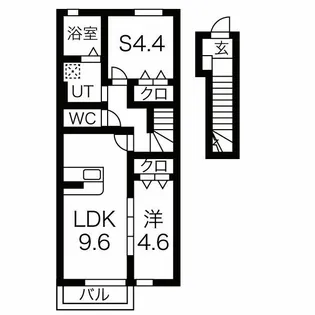 ソワサントゥカンズ【2階】の間取り
