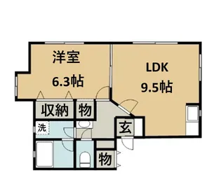 ロイヤルタウンI【1階】の間取り