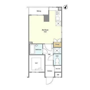 BPRレジデンス水天宮前【6階】の間取り