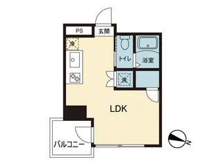 ハイホーム市ヶ谷【5階】の間取り
