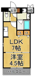 プレジオ西宮【6階】の間取り