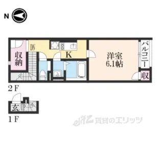 クレイノ聡【2階】の間取り