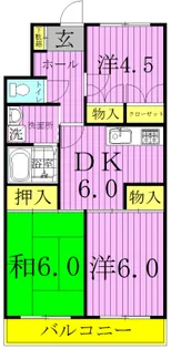 恩田コーポII【2階】の間取り