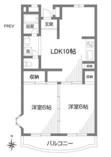 ファルム烏山【4階】の間取り