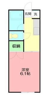 サンパレスII【1階】の間取り