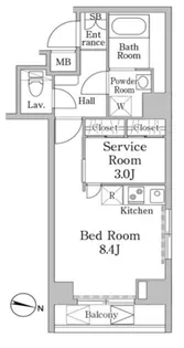 VAINQUEUR iwamotocho【3階】の間取り