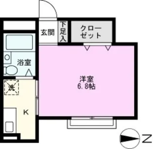 アズール谷塚【1階】の間取り
