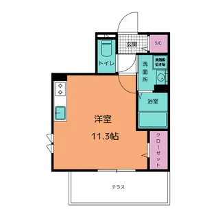 stella【1階】の間取り