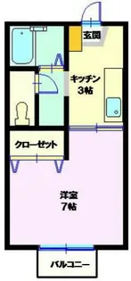 セジュール佐貫【2階】の間取り