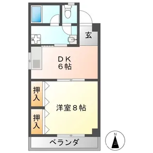 コーポM【2階】の間取り