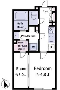 ラヴィエール新板橋【2階】の間取り